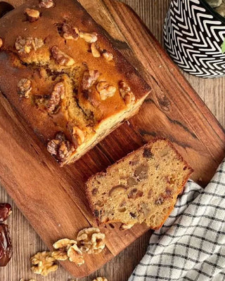 Date & Walnut Loaf cake - Nutty Delights