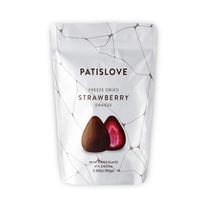 Milk Chocolate Covered Freeze-Dried Strawberry Dragee