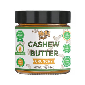 Cashew "Crunchy" Butter (170 gm) - Nutty Delights