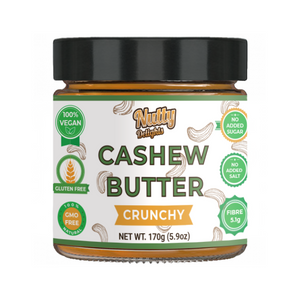 Cashew "Crunchy" Butter (170 gm) - Nutty Delights
