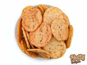 Mexican Grilled Rice Crackers - Nutty Delights