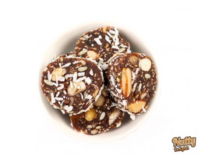 Dates, Nuts & Coconut Protein Bites